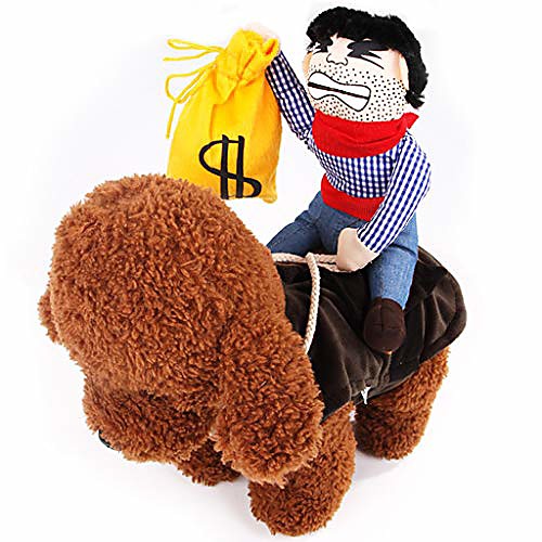 pet dog costume, vmree puppy suit cowboy rider style dogs carrying clothes with hat (s, brown)
pet dog costume, vmree puppy suit cowboy rider style dogs carrying clothes with hat (s, brown)