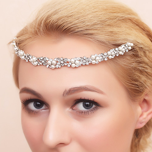 Rhinestone / Alloy Headpiece with Rhinestone / Imitation Pearl 1 Piece Wedding Headpiece
Rhinestone / Alloy Headpiece with Rhinestone / Imitation Pearl 1 Piece Wedding Headpiece