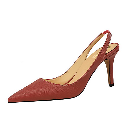 Women's Heels Stiletto Heel Pointed Toe Minimalism Daily PU Solid Colored White Black Red
Women's Heels Stiletto Heel Pointed Toe Minimalism Daily PU Solid Colored White Black Red
