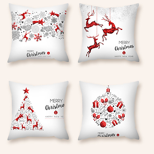 Cushion Cover 4PCS Christmas Party Decoration Christmas Gift Short Plush Soft Decorative Square Throw Pillow Cover Cushion Case Pillowcase for Sofa Bedroom 45 x 45 cm (18 x 18 Inch) Superior Quality
Cushion Cover 4PCS Christmas Party Decoration Christmas Gift Short Plush Soft Decorative Square Throw Pillow Cover Cushion Case Pillowcase for Sofa Bedroom 45 x 45 cm (18 x 18 Inch) Superior Quality