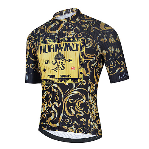21Grams Men's Short Sleeve Cycling Jersey Gold Floral Botanical Bike Jersey Top Mountain Bike MTB Road Bike Cycling Breathable Quick Dry Sports Clothing Apparel / Stretchy / Athletic
21Grams Men's Short Sleeve Cycling Jersey Gold Floral Botanical Bike Jersey Top Mountain Bike MTB Road Bike Cycling Breathable Quick Dry Sports Clothing Apparel / Stretchy / Athletic