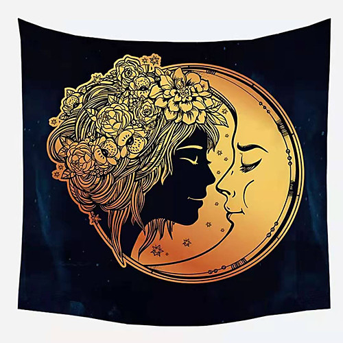 Wall Tapestry Art Decor Blanket Curtain Picnic Tablecloth Hanging Home Bedroom Living Room Dormitory Decoration Polyester Fiber Girl Moon
Wall Tapestry Art Decor Blanket Curtain Picnic Tablecloth Hanging Home Bedroom Living Room Dormitory Decoration Polyester Fiber Girl Moon