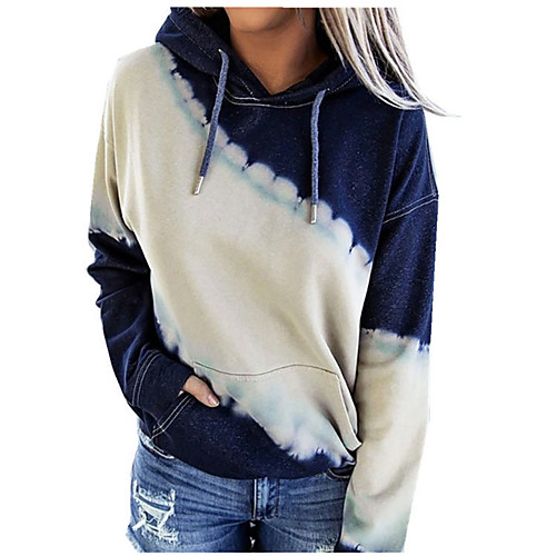 Women's Pullover Hoodie Sweatshirt Tie Dye Front Pocket Daily Casual Hoodies Sweatshirts Loose Black Blue Purple
Women's Pullover Hoodie Sweatshirt Tie Dye Front Pocket Daily Casual Hoodies Sweatshirts Loose Black Blue Purple