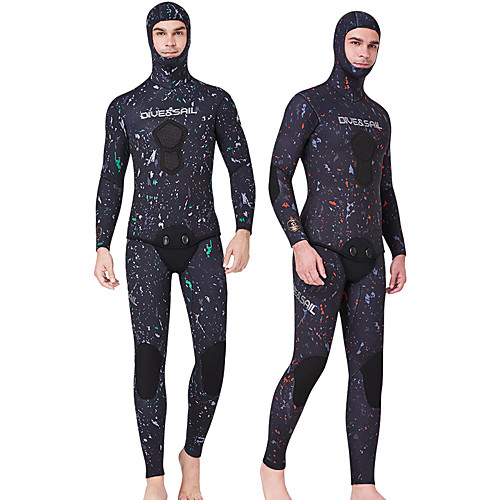 Dive&Sail Men's Full Wetsuit 3mm CR Neoprene Diving Suit Windproof Quick Dry Long Sleeve 2 Piece Camo / Camouflage Autumn / Fall Spring Summer
Dive&Sail Men's Full Wetsuit 3mm CR Neoprene Diving Suit Windproof Quick Dry Long Sleeve 2 Piece Camo / Camouflage Autumn / Fall Spring Summer