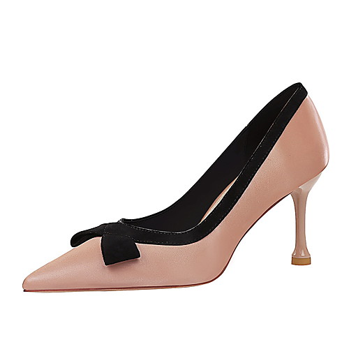 Women's Heels Stiletto Heel Pointed Toe Classic Daily Satin Bowknot Color Block Black Pink Silver
Women's Heels Stiletto Heel Pointed Toe Classic Daily Satin Bowknot Color Block Black Pink Silver