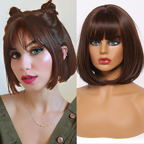 Synthetic Wig / Bangs Curly / Water Wave Style Side Part Capless Wig Grey Synthetic Hair 18 inch Women's Cosplay / Women / Synthetic Dark Gray Wig Long Cosplay Wig
Synthetic Wig / Bangs Curly / Water Wave Style Side Part Capless Wig Grey Synthetic Hair 18 inch Women's Cosplay / Women / Synthetic Dark Gray Wig Long Cosplay Wig