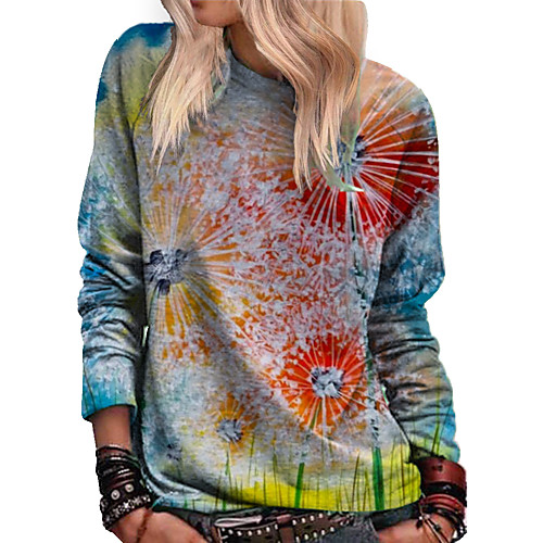 Women's Pullover Sweatshirt Graphic Dandelion Print Daily Other Prints Basic Casual Hoodies Sweatshirts Blue Red Green
Women's Pullover Sweatshirt Graphic Dandelion Print Daily Other Prints Basic Casual Hoodies Sweatshirts Blue Red Green