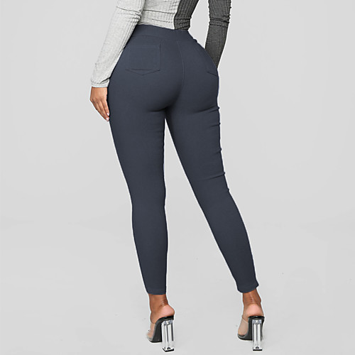 Women's Basic Streetwear Comfort Slim Casual Weekend Pants Chinos Pants Solid Colored Full Length Black Wine Navy Blue
Women's Basic Streetwear Comfort Slim Casual Weekend Pants Chinos Pants Solid Colored Full Length Black Wine Navy Blue