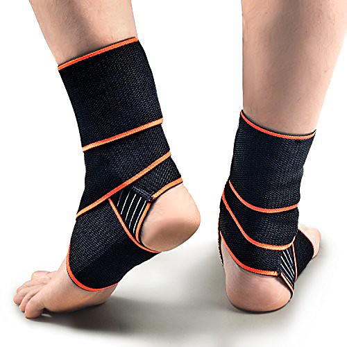 2 pc ankle brace, adjustable ankle support super elastic and comfortable compression ideal for sports,protects against chronic ankle strain,sprains fatigue men&women (1 pair-orange)
2 pc ankle brace, adjustable ankle support super elastic and comfortable compression ideal for sports,protects against chronic ankle strain,sprains fatigue men&women (1 pair-orange)