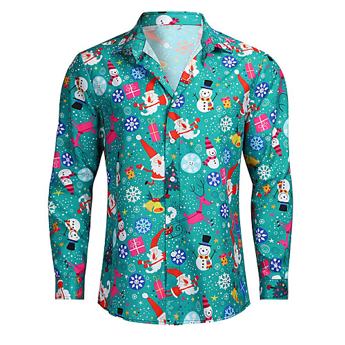Men's Shirt Other Prints Graphic Print Long Sleeve Christmas Tops Streetwear Green
Men's Shirt Other Prints Graphic Print Long Sleeve Christmas Tops Streetwear Green