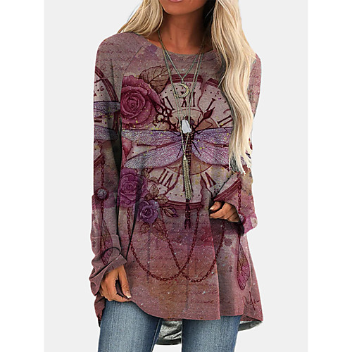 Women's Shift Dress Knee Length Dress Red Green Long Sleeve Print Animal Print Fall Round Neck Casual 2021 S M L XL XXL 3XL
Women's Shift Dress Knee Length Dress Red Green Long Sleeve Print Animal Print Fall Round Neck Casual 2021 S M L XL XXL 3XL