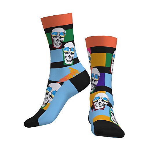 Crew Socks Compression Socks Calf Socks Athletic Sports Socks Cycling Socks Women's Men's Bike / Cycling Breathable Soft Comfortable 1 Pair Skull Cotton Blue S M L / Stretchy / Halloween
Crew Socks Compression Socks Calf Socks Athletic Sports Socks Cycling Socks Women's Men's Bike / Cycling Breathable Soft Comfortable 1 Pair Skull Cotton Blue S M L / Stretchy / Halloween