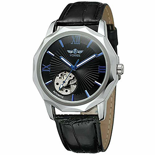 skeleton mechanical watches for men wind up automatic wrist watch leather band classic fashion casual business dress watch
skeleton mechanical watches for men wind up automatic wrist watch leather band classic fashion casual business dress watch