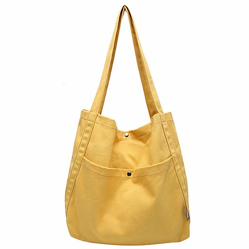 Women's Bags Canvas Tote Shopper Bag Solid Colored Solid Color Daily Canvas Bag Handbags Black Yellow Blushing Pink Green
Women's Bags Canvas Tote Shopper Bag Solid Colored Solid Color Daily Canvas Bag Handbags Black Yellow Blushing Pink Green