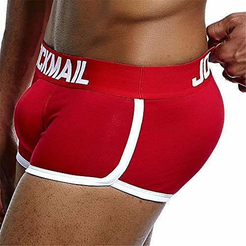 mens underwear briefs sexy bulge front back buttocks double removable push up cup (l, red)
mens underwear briefs sexy bulge front back buttocks double removable push up cup (l, red)