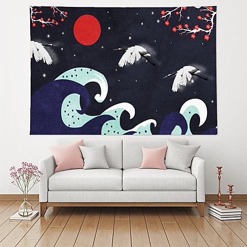 Japanese Painting Style Ukiyo-e Wall Tapestry Art Decor Blanket Curtain Hanging Home Bedroom Living Room Decoration Polyester Mountain Sun Sea Wave Plant
Japanese Painting Style Ukiyo-e Wall Tapestry Art Decor Blanket Curtain Hanging Home Bedroom Living Room Decoration Polyester Mountain Sun Sea Wave Plant