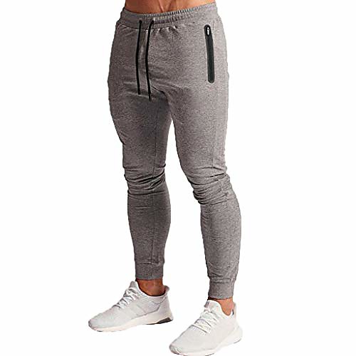 men's joggers sweatpants elastic gym running workout sports pants with zipper pockets grey
men's joggers sweatpants elastic gym running workout sports pants with zipper pockets grey