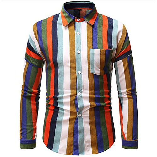 Men's Shirt non-printing Striped Long Sleeve Holiday Tops Punk & Gothic Blue Gray
Men's Shirt non-printing Striped Long Sleeve Holiday Tops Punk & Gothic Blue Gray