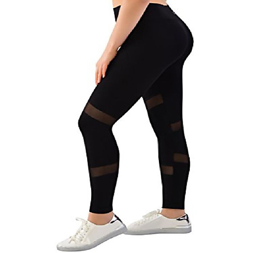 women's mesh panel side high waist leggings, gym workout fitness capris yoga pant legging (black, l/xl (12-24))
women's mesh panel side high waist leggings, gym workout fitness capris yoga pant legging (black, l/xl (12-24))