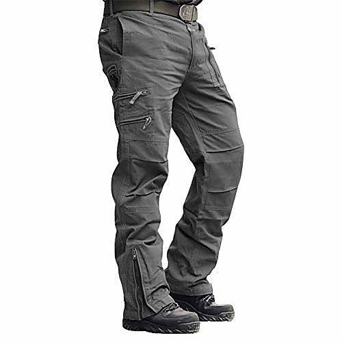 men's tactical pants outdoor workout cargo pants men rip-stop work pants for men with multiple-pockets (grey 33)
men's tactical pants outdoor workout cargo pants men rip-stop work pants for men with multiple-pockets (grey 33)