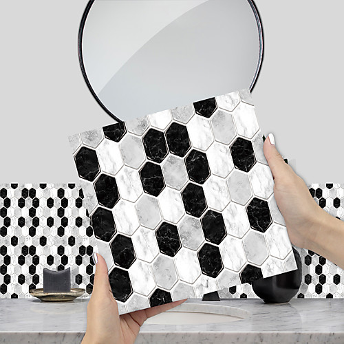 Imitation Epoxy Tile Stickers Black and White Mosaic Wall Stickers House Renovation DIY Self-adhesive PVC Wallpaper Painting Kitchen Waterproof and Oilproof Wall Stickers
Imitation Epoxy Tile Stickers Black and White Mosaic Wall Stickers House Renovation DIY Self-adhesive PVC Wallpaper Painting Kitchen Waterproof and Oilproof Wall Stickers