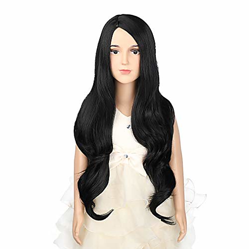 child long curly wave cosplay girls wig halloween costumes anime party wig(black)
child long curly wave cosplay girls wig halloween costumes anime party wig(black)