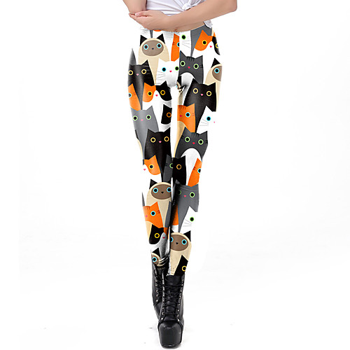 Women's Sporty Comfort Skinny Gym Yoga Leggings Pants Animal Full Length Print High Waist Black
Women's Sporty Comfort Skinny Gym Yoga Leggings Pants Animal Full Length Print High Waist Black