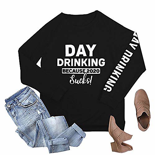 day drinking because 2020 sucks sweatshirt women funny letter print long sleeve tops (pink, xl)
day drinking because 2020 sucks sweatshirt women funny letter print long sleeve tops (pink, xl)