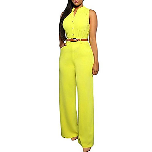 womens v neck jumpsuits elegant button long wide leg jumpsuits romper yellow l
womens v neck jumpsuits elegant button long wide leg jumpsuits romper yellow l