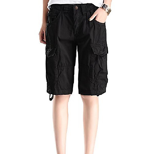 women's cotton casual loose straight leg multi pockets twill bermuda cargo shorts black s
women's cotton casual loose straight leg multi pockets twill bermuda cargo shorts black s