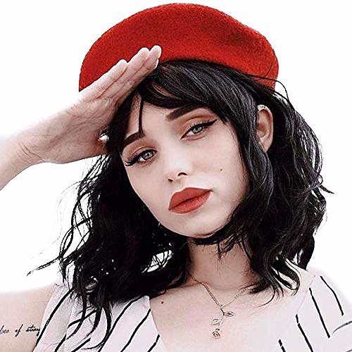 dreamsoul short black curly bob wigs with air bangs shoulder length synthetic natural black wigs for women(14''natural black)
dreamsoul short black curly bob wigs with air bangs shoulder length synthetic natural black wigs for women(14''natural black)