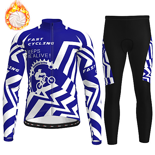 21Grams Men's Long Sleeve Cycling Jersey with Tights Winter Fleece Black / Yellow Black Blue Gear Bike Fleece Lining Breathable Warm Quick Dry Sports Graphic Mountain Bike MTB Road Bike Cycling
21Grams Men's Long Sleeve Cycling Jersey with Tights Winter Fleece Black / Yellow Black Blue Gear Bike Fleece Lining Breathable Warm Quick Dry Sports Graphic Mountain Bike MTB Road Bike Cycling