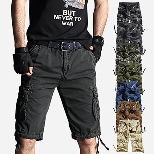 Men's Hiking Shorts Hiking Cargo Shorts Solid Color Summer Outdoor 10 Loose Multi-Pockets Breathable Sweat wicking Wear Resistance Cotton Shorts Bottoms Light Coffee Jungle camouflage Grey Khaki
Men's Hiking Shorts Hiking Cargo Shorts Solid Color Summer Outdoor 10 Loose Multi-Pockets Breathable Sweat wicking Wear Resistance Cotton Shorts Bottoms Light Coffee Jungle camouflage Grey Khaki