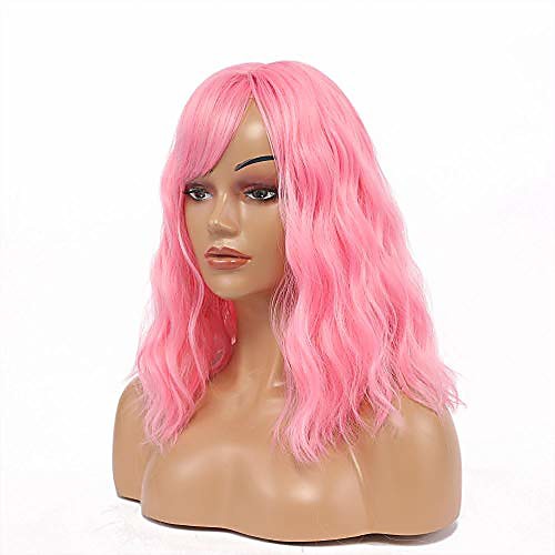cosplay pink wigs curly wavy 16'' synthetic women's wig pure pastel wig for girl costume halloween wigs
cosplay pink wigs curly wavy 16'' synthetic women's wig pure pastel wig for girl costume halloween wigs