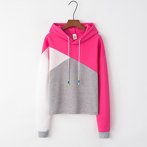 Women's Hoodie Pullover Drawstring Patchwork Hoodie Cotton Color Block Sport Athleisure Hoodie Top Long Sleeve Breathable Comfortable Running Everyday Use Casual Daily Outdoor
Women's Hoodie Pullover Drawstring Patchwork Hoodie Cotton Color Block Sport Athleisure Hoodie Top Long Sleeve Breathable Comfortable Running Everyday Use Casual Daily Outdoor