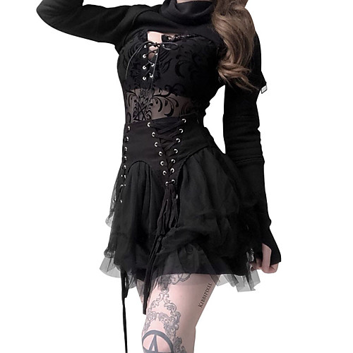 Lady Lisa Gothic Punk & Gothic Masquerade Vest Women's Costume Black Vintage Cosplay Party Halloween / Stitching Lace
Lady Lisa Gothic Punk & Gothic Masquerade Vest Women's Costume Black Vintage Cosplay Party Halloween / Stitching Lace