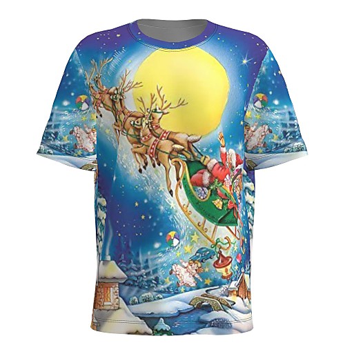 Men's T shirt 3D Print Galaxy Graphic 3D Print Short Sleeve Christmas Tops Blue
Men's T shirt 3D Print Galaxy Graphic 3D Print Short Sleeve Christmas Tops Blue