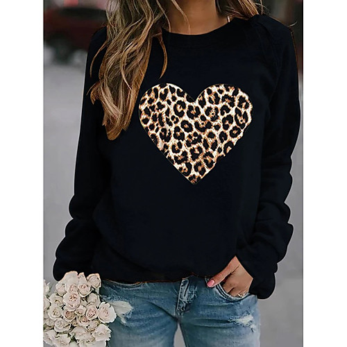 Women's Pullover Sweatshirt Graphic Heart Daily Casual Hoodies Sweatshirts Loose White Black Red
Women's Pullover Sweatshirt Graphic Heart Daily Casual Hoodies Sweatshirts Loose White Black Red