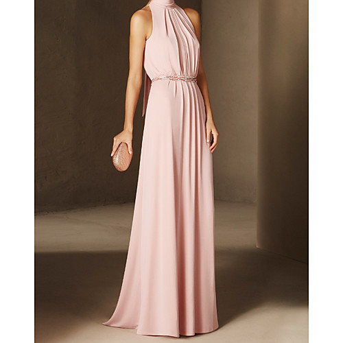 Sheath / Column Beautiful Back Elegant Wedding Guest Formal Evening Valentine's Day Dress Halter Neck Sleeveless Floor Length Chiffon Stretch Satin with Bow(s) 2021
Sheath / Column Beautiful Back Elegant Wedding Guest Formal Evening Valentine's Day Dress Halter Neck Sleeveless Floor Length Chiffon Stretch Satin with Bow(s) 2021