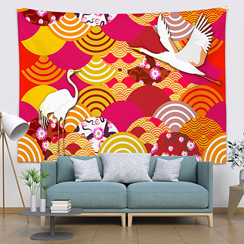 Chinese Style Wall Tapestry Art Decor Blanket Curtain Hanging Home Bedroom Living Room Decoration Polyester Crane Flower Floral Wave
Chinese Style Wall Tapestry Art Decor Blanket Curtain Hanging Home Bedroom Living Room Decoration Polyester Crane Flower Floral Wave