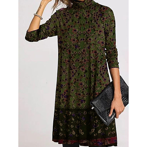 Women's Shift Dress Knee Length Dress Blue Purple Green Long Sleeve Floral Fall Spring Vintage 2021 S M L XL XXL 3XL / Plus Size
Women's Shift Dress Knee Length Dress Blue Purple Green Long Sleeve Floral Fall Spring Vintage 2021 S M L XL XXL 3XL / Plus Size
