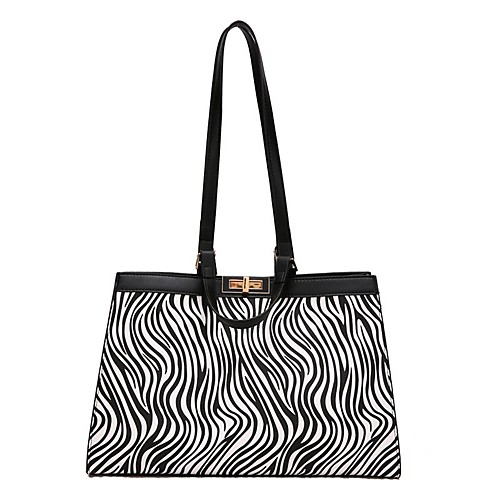 Women's Bags PU Leather Leather Top Handle Bag Pattern / Print Zipper Geometic Daily Outdoor Handbags Baguette Bag Black
Women's Bags PU Leather Leather Top Handle Bag Pattern / Print Zipper Geometic Daily Outdoor Handbags Baguette Bag Black