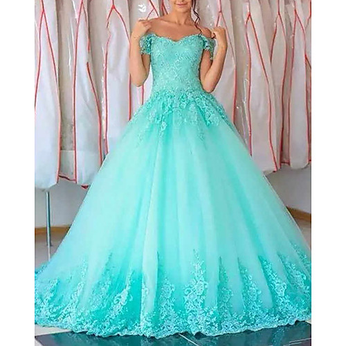 Ball Gown Luxurious Elegant Quinceanera Engagement Dress Strapless Sleeveless Floor Length Tulle with Appliques 2021
Ball Gown Luxurious Elegant Quinceanera Engagement Dress Strapless Sleeveless Floor Length Tulle with Appliques 2021
