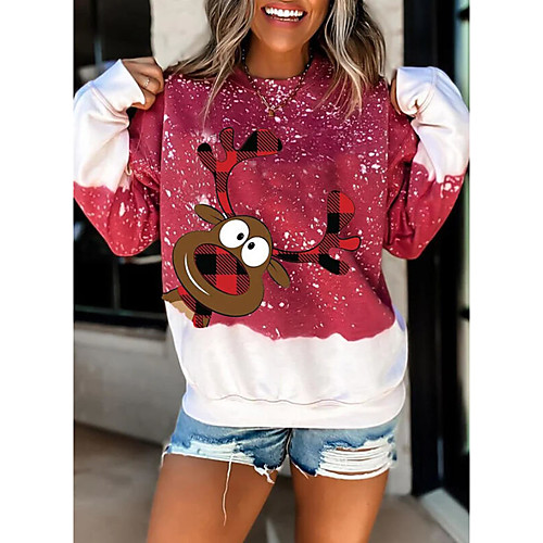 Women's Pullover Sweatshirt Graphic Christmas Daily Casual Christmas Hoodies Sweatshirts Red Gray
Women's Pullover Sweatshirt Graphic Christmas Daily Casual Christmas Hoodies Sweatshirts Red Gray