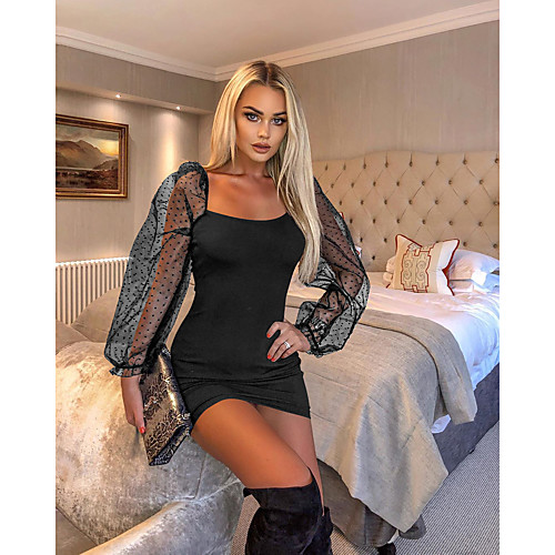 Women's Shift Dress Short Mini Dress Black Blue Wine Green Short Sleeve Solid Color Fall Round Neck Sexy 2021 S M L XL XXL / Long Sleeve
Women's Shift Dress Short Mini Dress Black Blue Wine Green Short Sleeve Solid Color Fall Round Neck Sexy 2021 S M L XL XXL / Long Sleeve