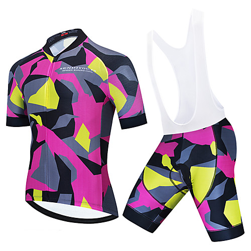 Women's Men's Short Sleeve Cycling Jersey with Bib Shorts Black / Red BlueSilver Black / Yellow Skull Camo / Camouflage Bike Breathable Quick Dry Sports Skull Mountain Bike MTB Road Bike Cycling
Women's Men's Short Sleeve Cycling Jersey with Bib Shorts Black / Red BlueSilver Black / Yellow Skull Camo / Camouflage Bike Breathable Quick Dry Sports Skull Mountain Bike MTB Road Bike Cycling