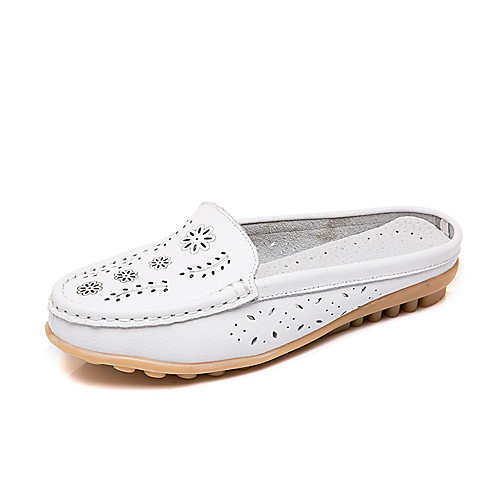 Women's Clogs & Mules Flat Heel Round Toe Casual Daily Leather Solid Colored White Black Beige
Women's Clogs & Mules Flat Heel Round Toe Casual Daily Leather Solid Colored White Black Beige