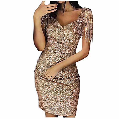Women's Prom Dress sexy skirts sequined v-neck shining mini dress party tight short dress
Women's Prom Dress sexy skirts sequined v-neck shining mini dress party tight short dress