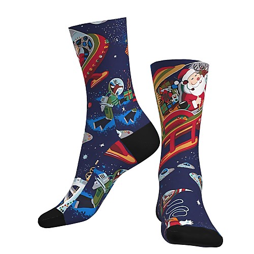 Compression Socks Cycling Socks Women's Men's Bike / Cycling Breathable Soft Comfortable 1 Pair Graphic Christmas Santa Claus Cotton Blue S M L / Stretchy / Mountain Bike MTB
Compression Socks Cycling Socks Women's Men's Bike / Cycling Breathable Soft Comfortable 1 Pair Graphic Christmas Santa Claus Cotton Blue S M L / Stretchy / Mountain Bike MTB