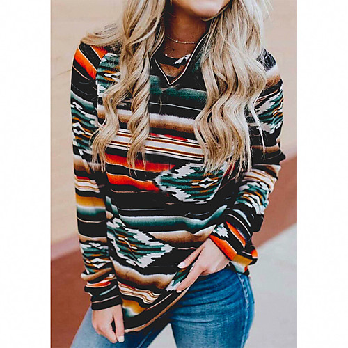 Women's Blouse Shirt Graphic Prints Long Sleeve Print V Neck Tops Streetwear Basic Top Orange Green
Women's Blouse Shirt Graphic Prints Long Sleeve Print V Neck Tops Streetwear Basic Top Orange Green